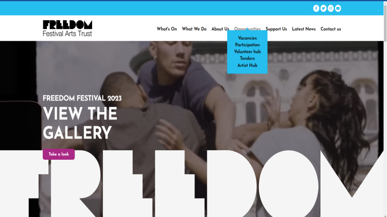 Freedom Fest Webpage 1/3