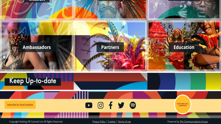 Notting Hill Carnival Webpage 4/4